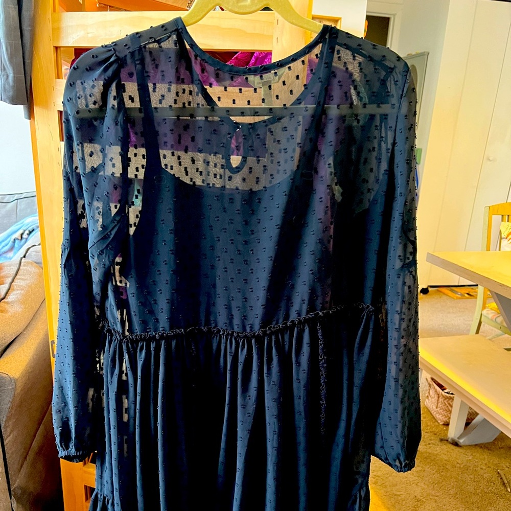 Matilda Jane NWOT Nostalgic Charlie Dress M BLACK